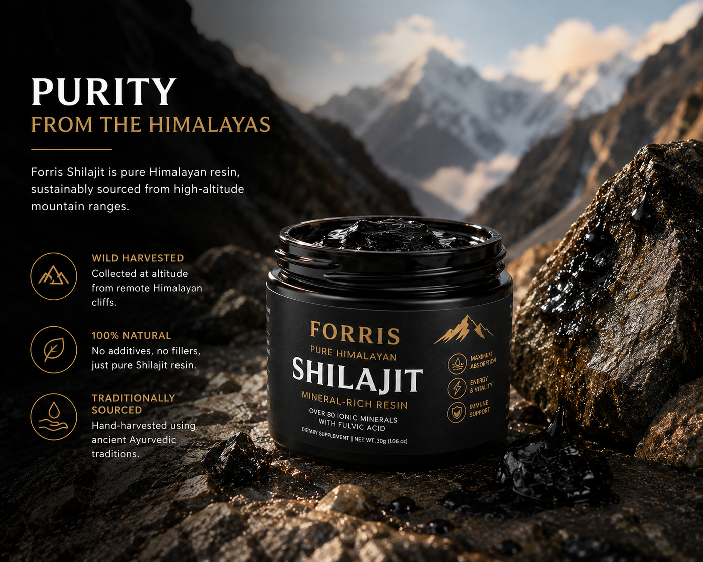 FORRIS Pure Himalayan Shilajit