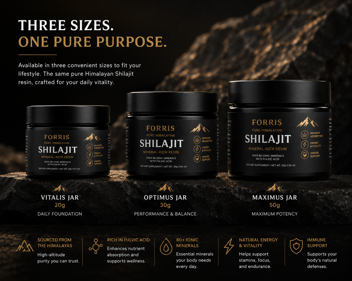 FORRIS Pure Himalayan Shilajit